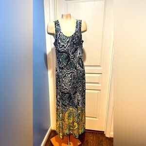 Paisley Print Maxi Dress